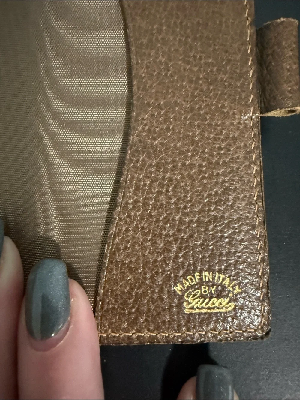 Gucci Vintage Bifold Beige and Brown GG Monogram Card/Passport Holder! Unisex!